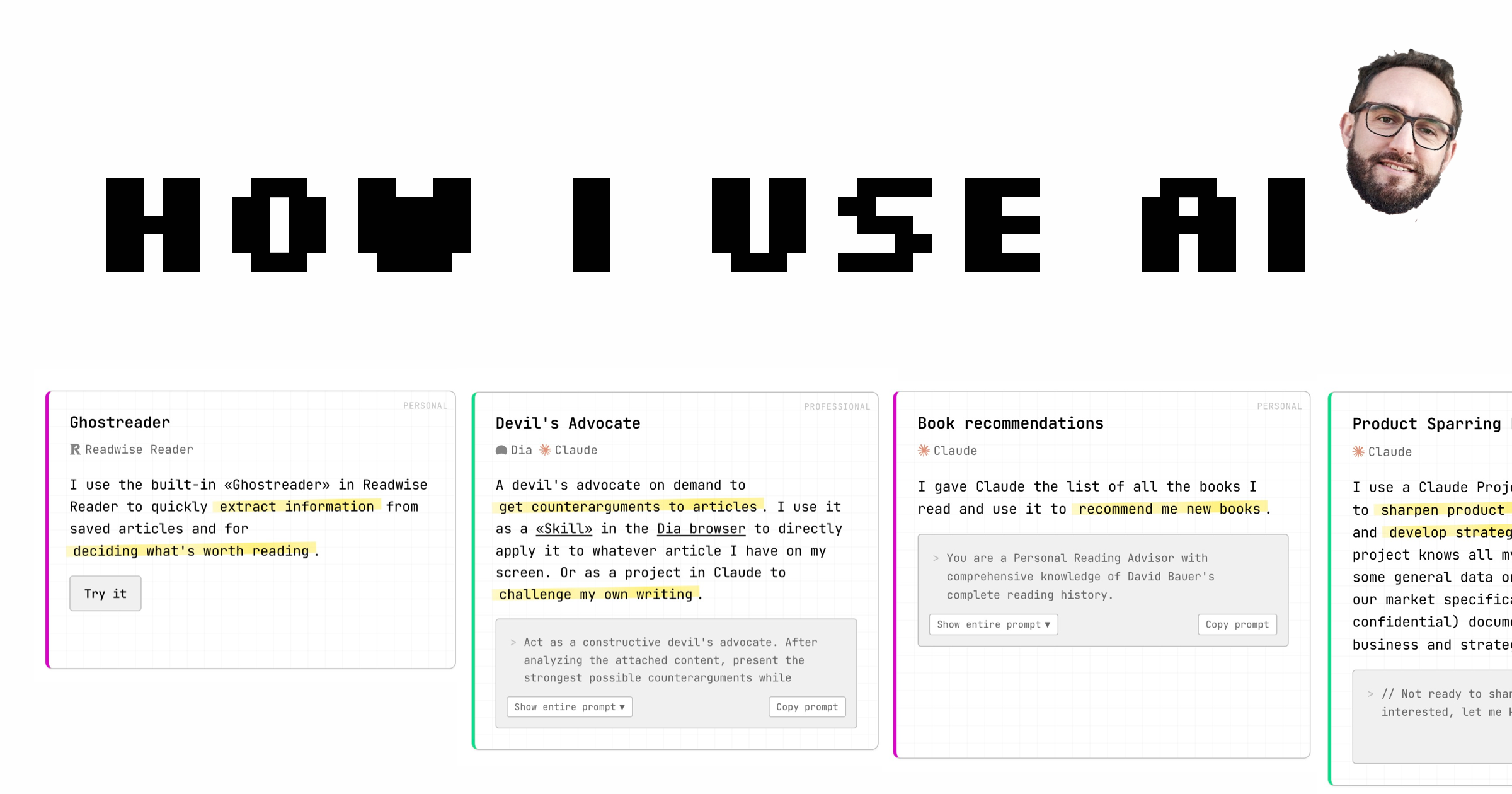 How I Use AI von David Bauer