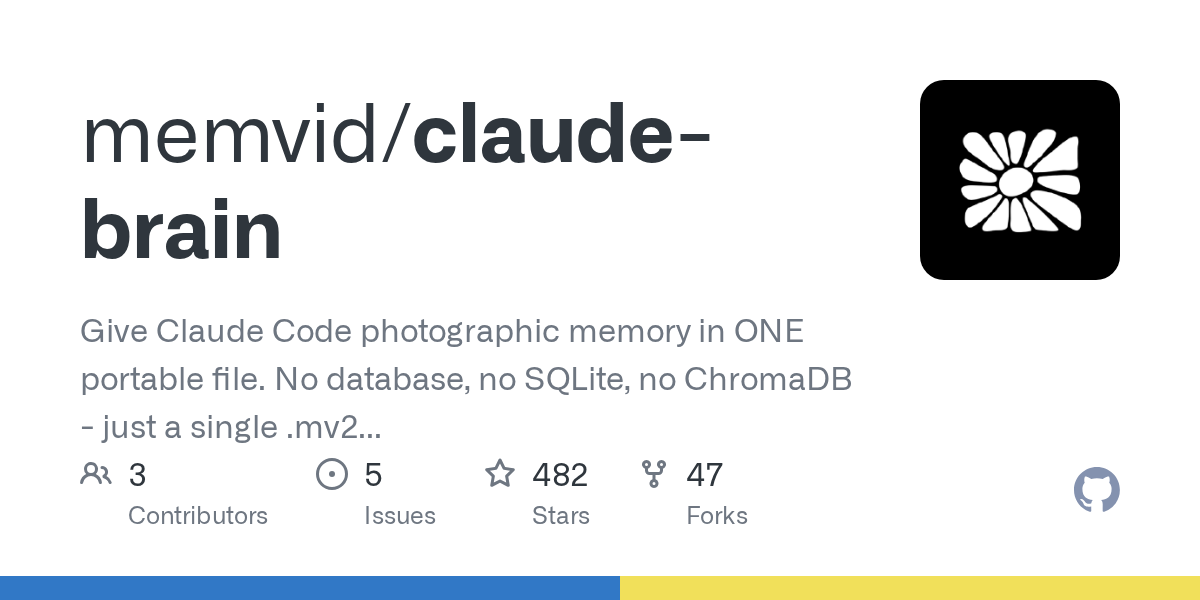 Give Claude Code a memory in ONE portable file