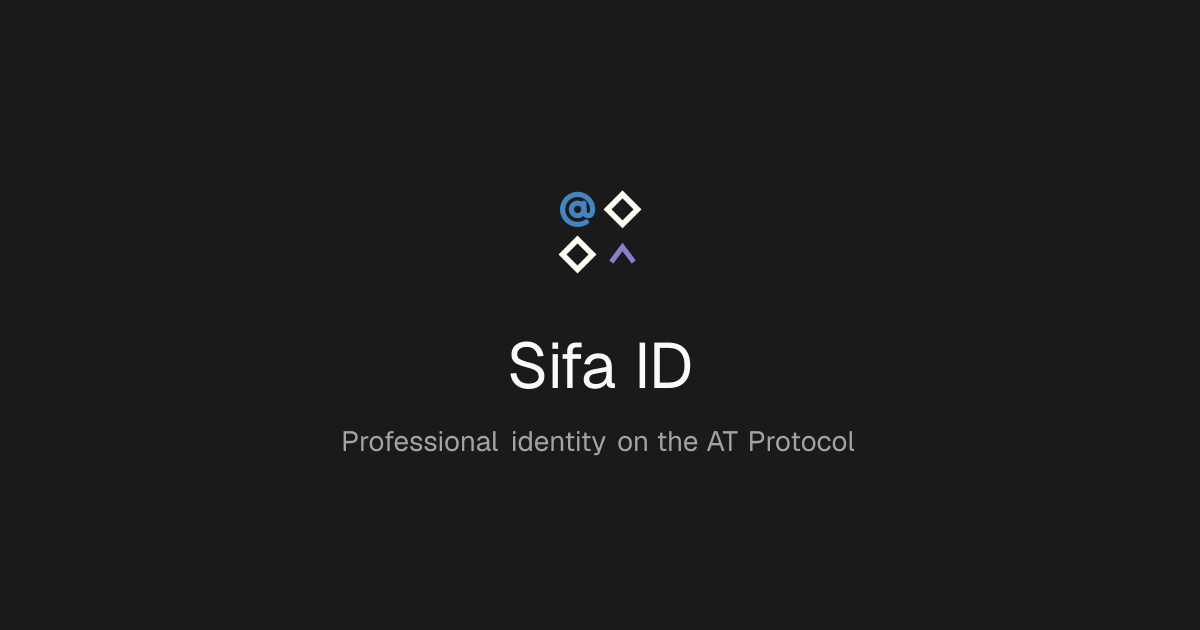 Sifa — Portable professional identity on the open web